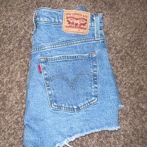 Levi's 501 Original Medium Blue Denim Shorts